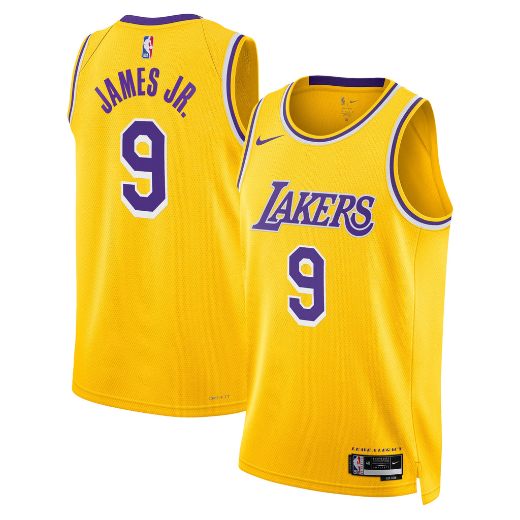 Bronny James Los Angeles Lakers Swingman Icon Jersey - Gold - Unisex