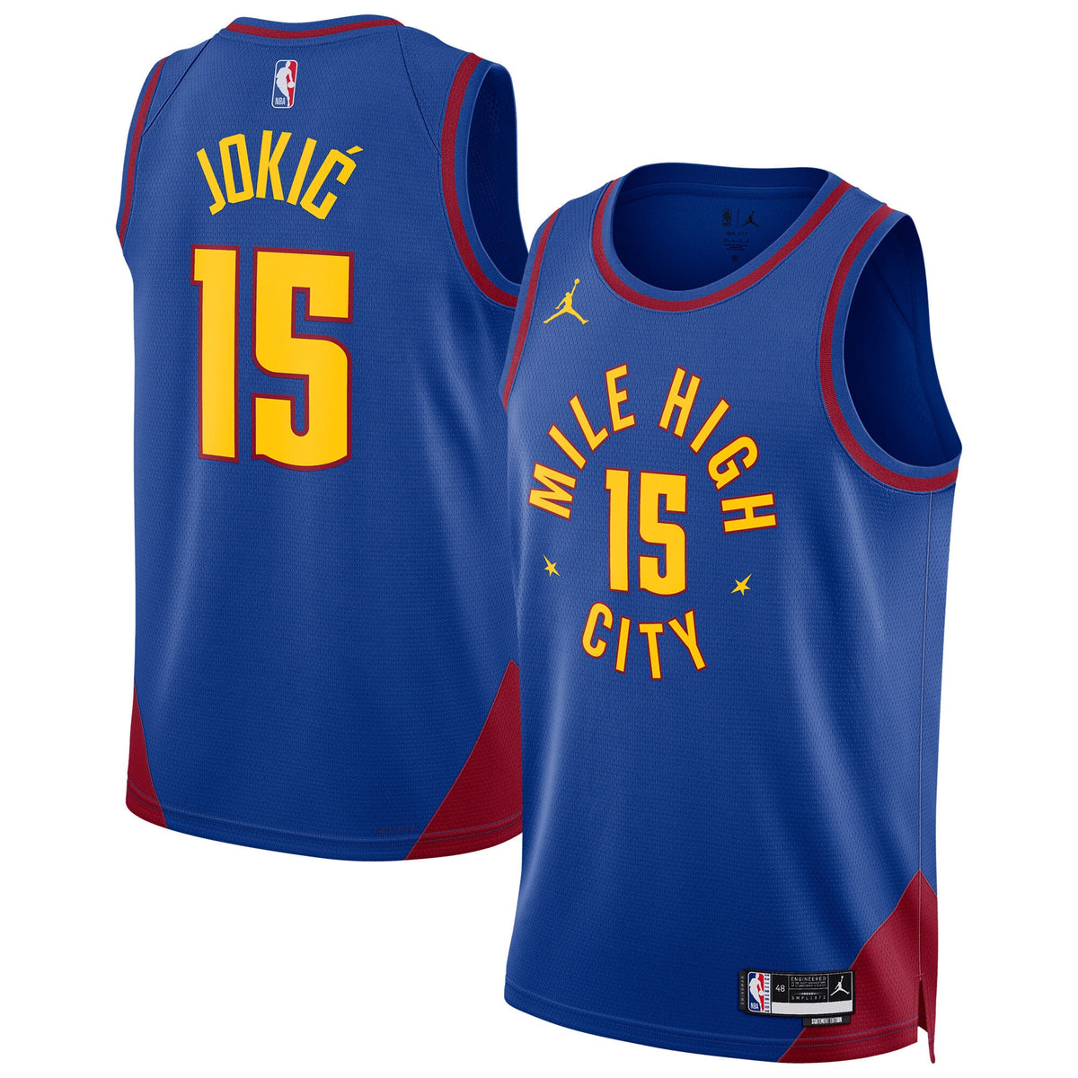 Jordan Nikola Jokić Denver Nuggets Swingman Statement Jersey - Unisex - S
